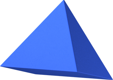 Russian 3D Avant Garde Shapes Pyramid